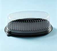 Boîte à gâteau en plastique anti-choc, emballage protecteur adapté pour café, pâtisserie, mousse, tranches de cheesecake, boulangerie, emballage cadeau à emporter