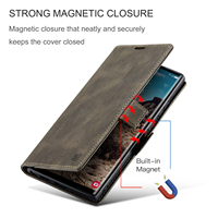 Étui portefeuille magnétique en similicuir avec support et porte-cartes pour Samsung Galaxy S26 Ultra, S25 Plus, S24, S23, S22, A56, A36, A55