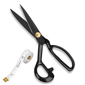 Tijeras de Costura de Acero Inoxidable para Modista, para Cortar Tela, Marca NOVISON, Borde Liso Negro - Product Image 1