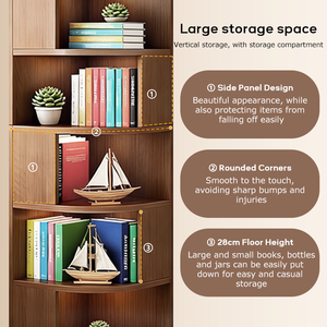 Buffets en bois, armoires de rangement, meubles d'angle modernes avec porte - Product Image 3