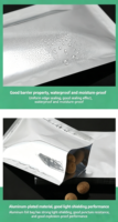 Sachet Cadeau Artisanal pour Thé Scellé Sous Vide PET+PE, Anti-Humidité, Fermeture Éclair Supérieure, Résistant aux Odeurs pour Aliments pour Animaux, Snacks, Noix, Graines, Sucre