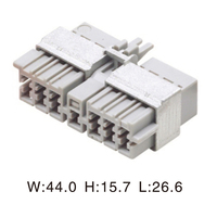 Conector automotriz de plástico eléctrico, conector automático de arnés de cables macho y hembra, 2 unidades