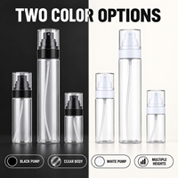 Flacon pulvérisateur personnalisable en PET avec pompe à brume fine, capacité de 30 ml à 150 ml, avec joint, emballage cosmétique, parfum/tonique