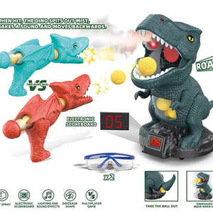 Jouets Becho, jouets <span class=keywords><strong>dinosaures</strong></span>, <span class=keywords><strong>jeux</strong></span> <span class=keywords><strong>de</strong></span> tir pour enfants avec enregistrement des scores sur écran LCD, pistolet à balles souples à air comprimé, jeu <span class=keywords><strong>de</strong></span> bataille mobile - Product Image 1