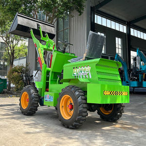 Pemuat listrik Mini kualitas tinggi Tiongkok 4 roda 1 <span class=keywords><strong>Ton</strong></span> <span class=keywords><strong>3</strong></span> <span class=keywords><strong>Ton</strong></span> multifungsi pemuat ujung depan kecil dengan ember - Product Image 5