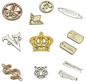 Customized Metal Logo <b>Tag</b> Branded Metal Label Brand Label for Handbag Decoration - Product Image 1