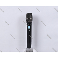 Microphone sans fil portable IR UHF TK-800U 2 canaux, portée 150-180 mètres, avec écran LCD et boîtier métallique, antenne séparée