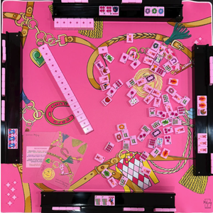 Tuiles de Mahjong Américaines de Luxe Année du Cheval en Acrylique Rose Portable pour Divertissement Personnalisé avec des Tuiles de Mahjong - Product Image 5