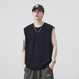 Canotta Estiva Casual da <span class=keywords><strong>Uomo</strong></span> Senza Maniche, Anti-Pilling, Traspirante, ad Asciugatura Rapida, per Esterni, Nera, Bianca, Grigia - Vestibilità Ampia - Product Image 1
