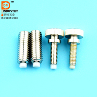 Vis à oreilles moletées en acier inoxydable à pointe souple, vis à oreilles à pointe en nylon, vis à oreilles à tête moletée, tailles de tête M6 M8 M12 ou sur mesure, fournisseurs chinois