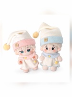 Vêtements de poupée personnalisés de 10 cm, combinaison de pyjama mignonne pour poupées en peluche en coton, ensemble de tenues douces, OEM ODM en gros