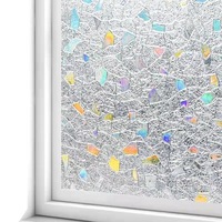 Vinyl-Fensterfolie Vertikale Streifen Sichtschutz Selbstklebende Milchglasfolie Statische Dekorationsfolie