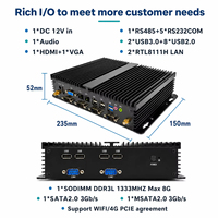 Mini PC industriel sans ventilateur Intel Celeron J1900 N2840 N2930, 6 ports COM, 2 ports LAN, VGA+, carte mère de qualité industrielle 100% neuve