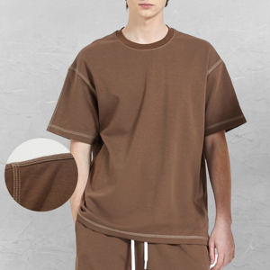 Unisex Summer T-<b>Shirt</b> 100% Cotton High Quality Solid Black O-Neck - Product Image 3