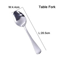 JQY Ss 304 Polonais Argent Moderne Hôtel Restaurant Dîner Table Ware Couverts Couverts Ensemble Cuillère Couteau Fourchette
