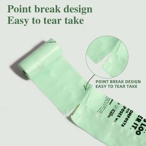 Bolsa para excremento de perro con asa, biodegradable, 100% compostable, material de almidón de maíz, certificación EN13432, aroma floral - Product Image 3