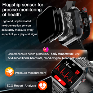 Reloj Inteligente TK17 con ECG, Lípidos en Sangre, Frecuencia Cardíaca, HPV, NFC, Temperatura Corporal, Llamadas, <span class=keywords><strong>para</strong></span> Hombres, <span class=keywords><strong>Android</strong></span> e IOS - Product Image 4