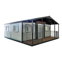 Conteneur extensible de luxe nouveau style Villa préfabriquée petite maison 2 chambres à coucher pour appartement hôtel usage extérieur