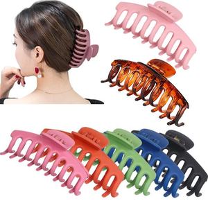 Clip di artigli grandi all'ingrosso accessori per <span class=keywords><strong>capelli</strong></span> da donna coreani di moda 11CM Clip di artigli per <span class=keywords><strong>capelli</strong></span> grandi in plastica opaca grande per <span class=keywords><strong>capelli</strong></span> spessi da donna - Product Image 1