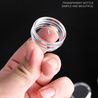 Petit pot rond transparent de couleur mini, conteneur cosmétique vide, échantillons, matériau PS, pots en plastique de 2 g