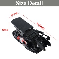 Kit de Conversion pour Dirt Snow bike, roue avant, ski arrière, pistes de sable, véhicule à chenilles chenille pour ATV UTV Buggy Quad