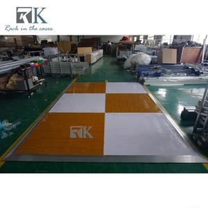 Plancher de danse modulaire détachable, design à carreaux, plancher de danse portable - Product Image 3