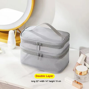 Women's Transparent Mesh for Cosmetics Makeup and Toiletries Kit for Travel <b>Make</b> <b>up</b> Organizer <b>Bag</b> - Product Image 4