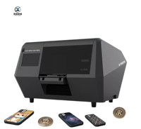 Imprimante Cloud à Contrôle Tactile Intelligent pour la Fabrication de Coques de Téléphone, Lecture de Code QR Sans Fil, Impression à l'Encre Blanche 2880 DPI, Alimentation Automatique en Encre