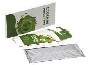 Pièges à colle écologiques double face jetables en papier pour mites des vêtements, tailles personnalisées pour la lutte contre les insectes et les nuisibles dans les armoires - Product Image 3