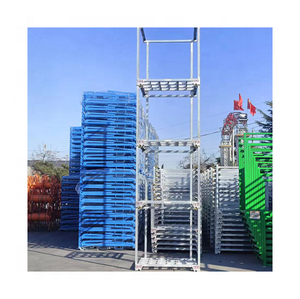 Estante Apilable de Metal Industrial <span class=keywords><strong>para</strong></span> Neumáticos, Ahorra 80% de Espacio, <span class=keywords><strong>para</strong></span> Almacenes Logísticos, con Tubo Extraíble - Product Image 3