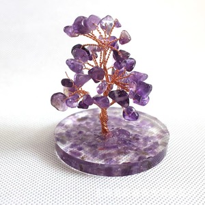 Natural <b>Crystal</b> Money <b>Tree</b> Resin Base Handmade Ornament Home Decoration Gift - Product Image 4