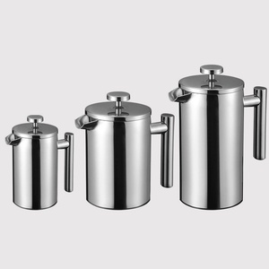 Cafetière en acier inoxydable à double paroi, artisanale, avec filtre, adaptée à une <span class=keywords><strong>utilisation</strong></span> en extérieur, cafetière <span class=keywords><strong>moka</strong></span> - Product Image 1
