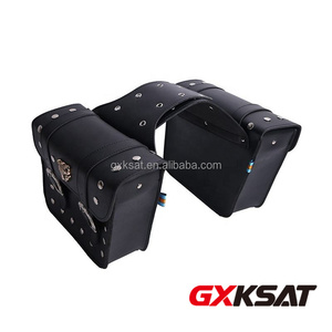 GXKSAT <span class=keywords><strong>Sacoche</strong></span> de selle de moto en <span class=keywords><strong>cuir</strong></span> PU grand format 31 x 28 x 11 cm, <span class=keywords><strong>sacoche</strong></span> latérale de moto imperméable - Product Image 4