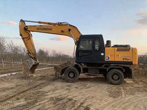 Excavadora de ruedas HYUNDAI 210W-7 210W-9 original coreana usada en buenas condiciones en stock - Product Image 6