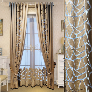 <span class=keywords><strong>Rideaux</strong></span> Voilages en Velours Brodés à Découpe Laser Modernes Nordiques de Luxe en Gros pour Fenêtres de Maisons, Hôtels et Salons - Product Image 1