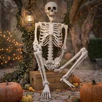 1 crâne d'Halloween super grand format - Parfait pour la décoration de maisons hantées, l'embellissement de bars et les décorations de fêtes.