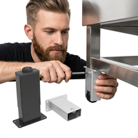 Robuste, bewegliche Möbelbeine mit Rollen, Metallstützen für Sofa, Tisch, TV-Schrank, Badezimmer-Waschtisch, Erhöhungs-Hardware-Set