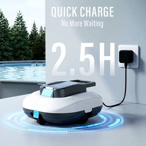 <span class=keywords><strong>Robot</strong></span> Pulitore Automatico Senza Fili <span class=keywords><strong>per</strong></span> Piscine Domestiche, Aspirapolvere Ricaricabile <span class=keywords><strong>per</strong></span> Pulizia Fino a 80 Metri Quadri ㎡   Area - Product Image 2