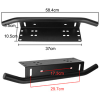 Support de fixation universel en aluminium pour barre lumineuse LED tout-terrain, pare-chocs avant, support de plaque d'immatriculation, support de lampe pour SUV