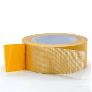 Mesh double-sided adhesive large amount of strong non marking carpet fixed with super sticky cloth based adhesive tape