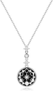 Collana di lusso retrò alta Sense di pietra blu sole luna stelle squisita catena clavicola - Product Image 6