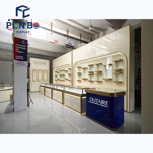 Miễn phí thiết kế tùy chỉnh đồ trang sức hiển thị quầy Vàng TRIM đồ trang sức Tủ kim cương cửa hàng đồ trang sức cửa hàng đổi mới giải pháp - Product Image 3