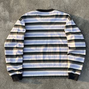 Camiseta de Cuello Redondo de Diseñador de Alta Calidad, Camiseta de Algodón Grueso a Rayas, Camiseta de Manga Larga con Estampado, Fabricante de Camisetas - Product Image 2