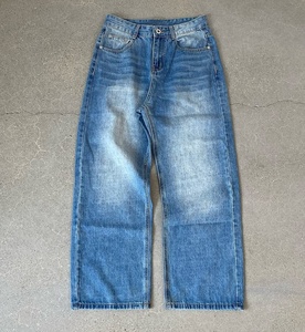 <span class=keywords><strong>Boyfriend</strong></span> produttore di alta qualità Custom Wide Leg Acid Wash Bootcut Vintage svasato svasato Denim pantalone <span class=keywords><strong>Jeans</strong></span> per <span class=keywords><strong>uomo</strong></span> - Product Image 4