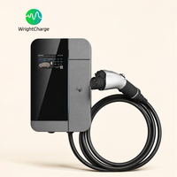 Estación de Carga para Vehículos Eléctricos Inteligente para el Hogar, Wallbox de 22KW Tipo 2, OCPP, RFID, Control por WiFi y Aplicación, Pantalla LCD, Certificaciones CE, TUV, UKCA, IP54, IK10, IP65, WrightCharge