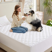 Housse de matelas AOSEN imperméable matelassée en coton pur, protège-matelas anti-fuite en TPU avec jupe élastique intégrale