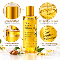 Huile de massage pour le corps 200 ml avec logo privé OEM, huile éclaircissante Arbutin Glow Booster pour tous types de peau