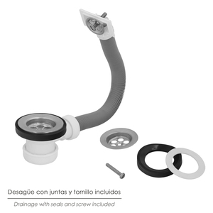 Valvola per lavabo O/70 mm. 1 1/2" con troppopieno - Product Image 3