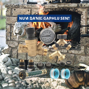 Kit de régulateur de pression d'eau RV réglable à 10 pièces, type poussoir, 3/4 pouces, en laiton sans plomb pour camping-car - Product Image 3