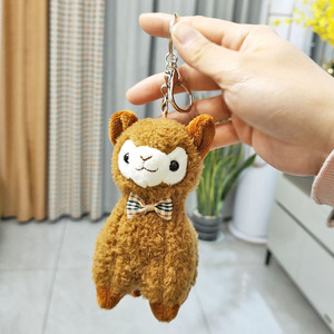 10Cm Dễ Thương Alpaca Mặt Dây Chuyền Búp Bê Sang Trọng Đồ Chơi Xe Hơi Vòng Chìa Khóa Sinh Viên Túi Cô Gái Trang Trí Phụ Kiện Quà Tặng Kawaii Ba Lô Móc Khóa - Product Image 3